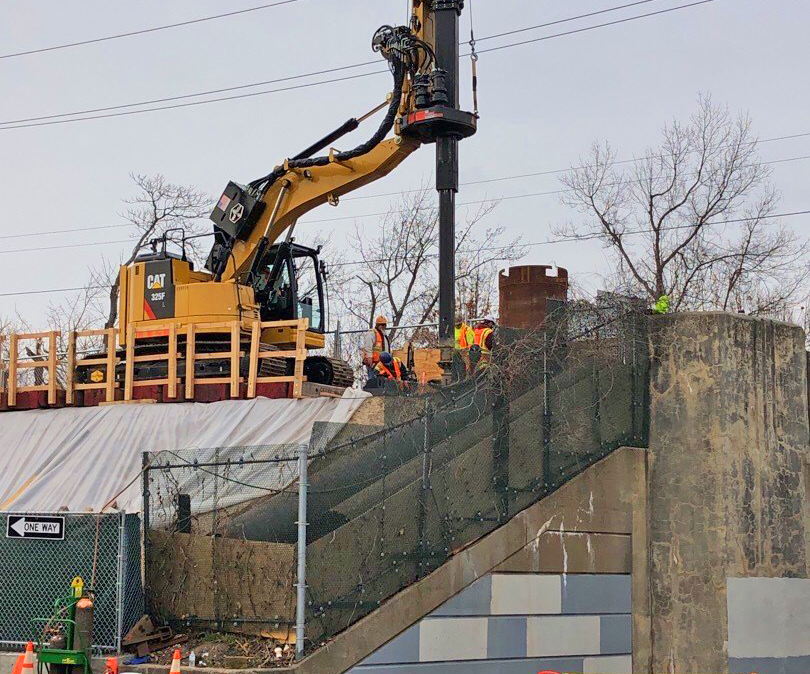 Carle Place Station - Construction - 01-19