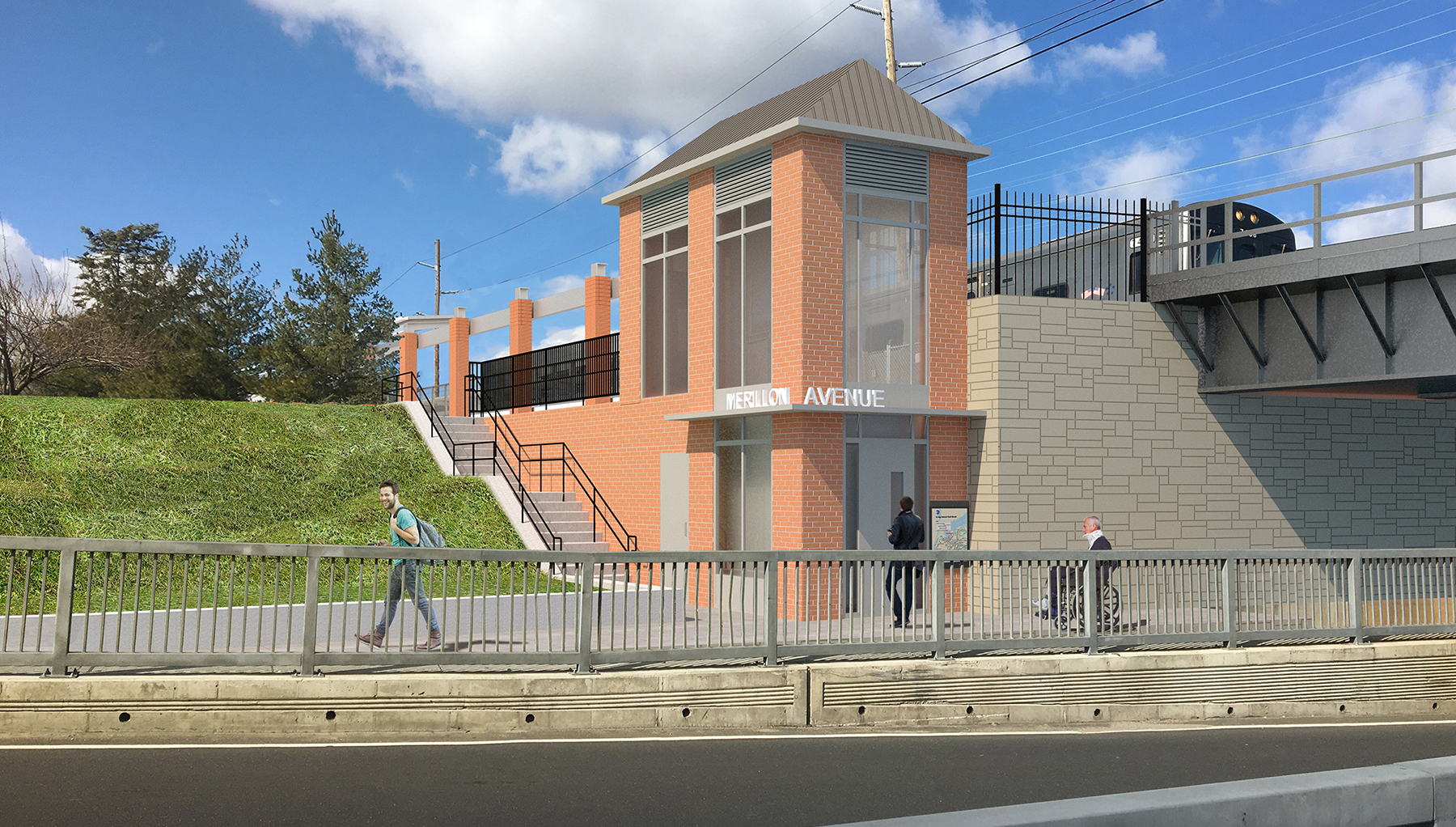 Merillon Avenue Station (Rendering)